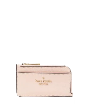 Kate Spade Outlet Madison Top Zip Card Holder Conch Pink