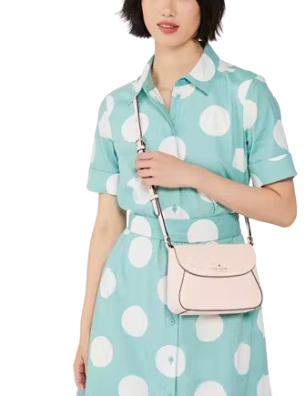 Kate Spade New York Monica Small Flap Crossbody Blush Cloud