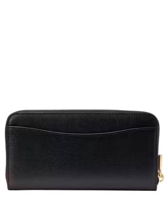 Kate Spade New York Morgan Bow Embellished Zip-around Continental Wallet Black