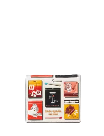 Kate Spade New York Morgan Matchbox Embossed Small Bifold Wallet  Parchment