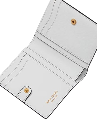 Kate Spade New York Morgan Matchbox Embossed Small Bifold Wallet  Parchment