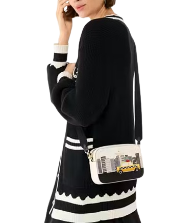 Kate Spade New York NYC Big Apple Mini Camera Bag Meringue