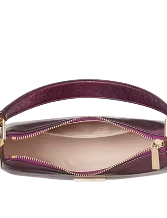 Kate Spade New York Nina Metallic Shoulder Bag Dark Raspberry