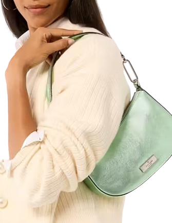 Kate Spade New York Nina Metallic Shoulder Bag Seawater