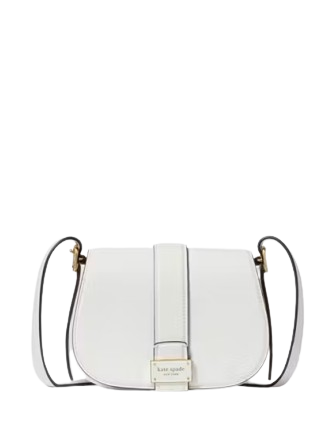 Kate Spade New York Nouveau Mini Saddle Bag True White