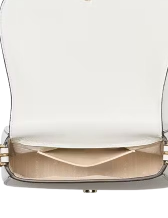Kate Spade New York Nouveau Mini Saddle Bag True White