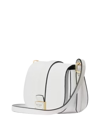 Kate Spade New York Nouveau Mini Saddle Bag True White