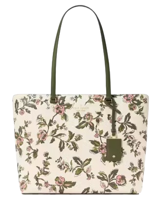 Kate Spade New York Perfect Floral Large Tote  Meringue