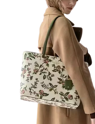 Kate Spade New York Perfect Floral Large Tote  Meringue