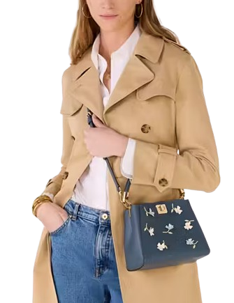 Kate Spade New York Phoebe Applique Small Top Handle Bag  Bluestone