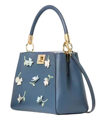 Kate Spade New York Phoebe Applique Small Top Handle Bag  Bluestone