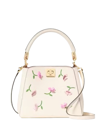 Kate Spade New York Phoebe Applique Small Top Handle Bag Meringue