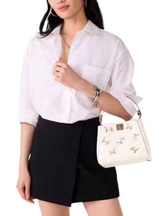 Kate Spade New York Phoebe Applique Small Top Handle Bag Meringue