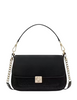 Kate Spade New York Phoebe Glitter Small Flap Crossbody Black