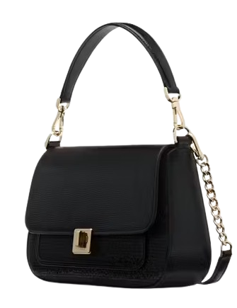 Kate Spade New York Phoebe Glitter Small Flap Crossbody Black