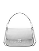 Kate Spade New York Phoebe Glitter Small Flap Crossbody Lunar Light
