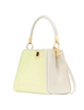 Kate Spade New York Phoebe Straw Small Top Handle Bag  Lime Slushy