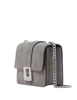 Kate Spade New York Phoebe Suede Turnlock Mini Flap Crossbody Hare Grey