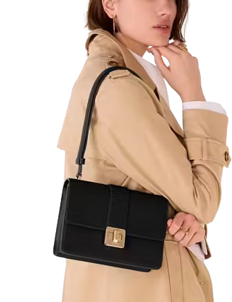 Kate Spade New York Phoebe Turnlock Shoulder Bag Black