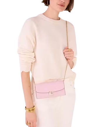 Kate Spade New York Phoebe Turnlock Wallet-on-chain Pink Horizon