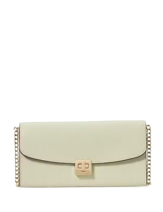 Kate Spade New York Phoebe Turnlock Wallet-on-chain Sage Bundle