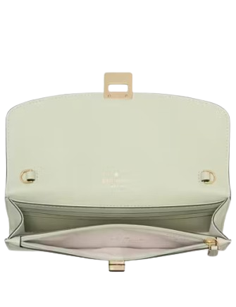 Kate Spade New York Phoebe Turnlock Wallet-on-chain Sage Bundle