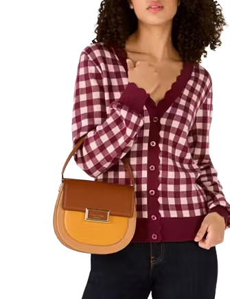 Kate Spade New York Reegan Colorblock Saddle Bag Squash Blossom