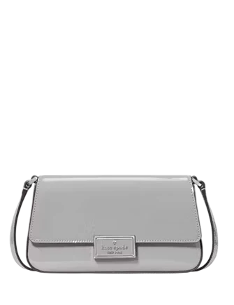 Kate Spade New York Reegan Patent Mini Flap Crossbody Pavement