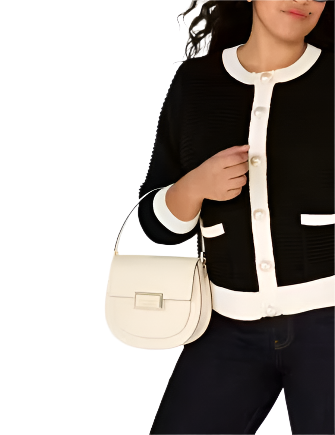 Kate Spade New York Reegan Saddle Bag Meringue