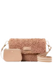 Kate Spade New York Rosie Faux Fur Small Flap Crossbody Light Fawn