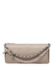 Kate Spade New York Roulette Glazed Leather Mini Convertible Bag Quartz Pebble