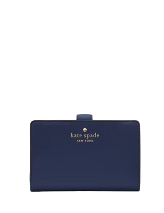 Kate Spade New York Schuyler Medium Compact Bifold Wallet Parisian Navy