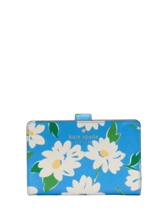 Kate Spade New York Schuyler Printed Medium Bifold Wallet Tide Pool