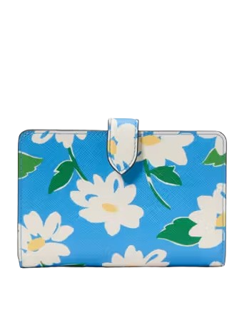 Kate Spade New York Schuyler Printed Medium Bifold Wallet Tide Pool
