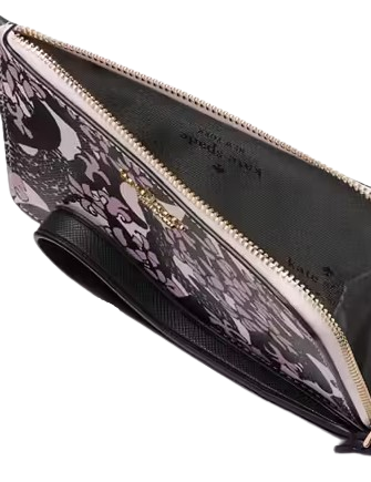 Kate Spade New York Snake Garden Small L-Zip Wallet Pink Multi