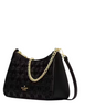 Kate Spade New York Spade Flower Embroidered Medium Convertible Crossbody Black