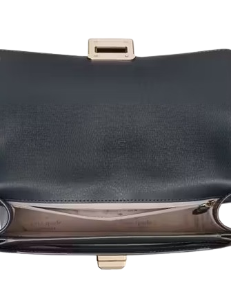 Kate Spade New York Spade Flower Floral Small Flap Shoulder Bag Blazer Blue