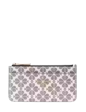 Kate Spade New York Spade Flower Large Slim Card Holder Black