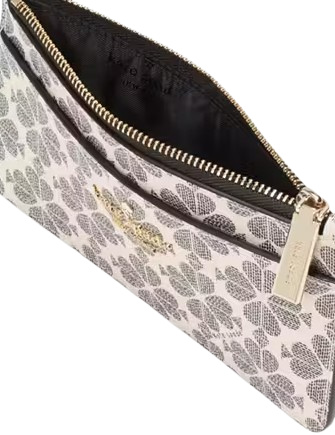 Kate Spade New York Spade Flower Large Slim Card Holder Black