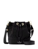 Kate Spade New York Spade Flower Quilted Nylon Bucket Bag Black