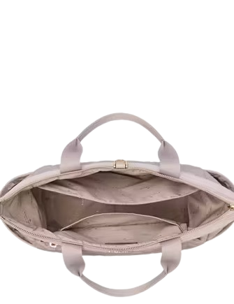 Kate Spade New York Spade Flower Quilted Nylon Convertible Backpack Cozy Grey