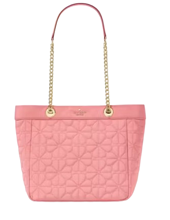 Kate Spade New York Spade Flower Quilted Nylon Medium Tote Terracotta Tile
