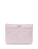 Kate Spade New York Spade Flower Quilted Nylon Pouch Pale Amethyst