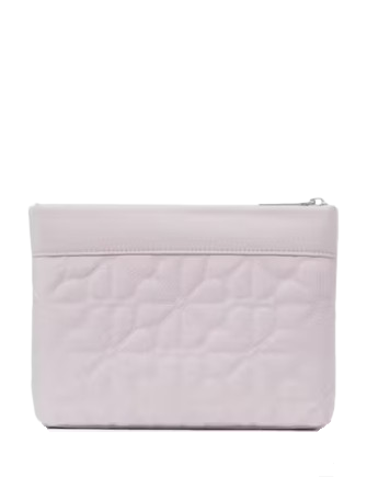 Kate Spade New York Spade Flower Quilted Nylon Pouch Pale Amethyst