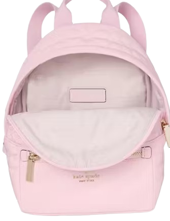 Kate Spade New York Spade Flower Quilted Nylon Small Backpack Pink Horizon