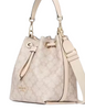 Kate Spade New York Spade Flower Small Bucket Bag Dark Beige