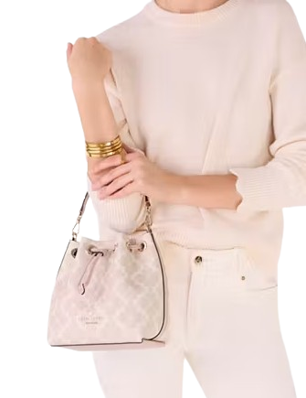 Kate Spade New York Spade Flower Small Bucket Bag Rose Smoke