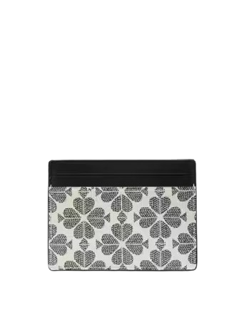 Kate Spade New York Spade Flower Small Slim Card Holder Black Multi