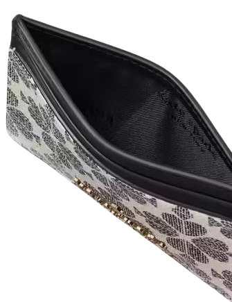 Kate Spade New York Spade Flower Small Slim Card Holder Black Multi