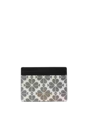 Kate Spade New York Spade Flower Small Slim Card Holder Black Multi